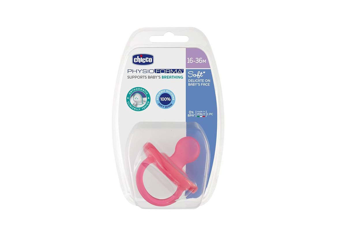 CHICCO PACIFIER PHYSIO FORMA BREATHING SOFT PINK 16 TO 36 MONTHS 1 PCS - Life Care Apotek