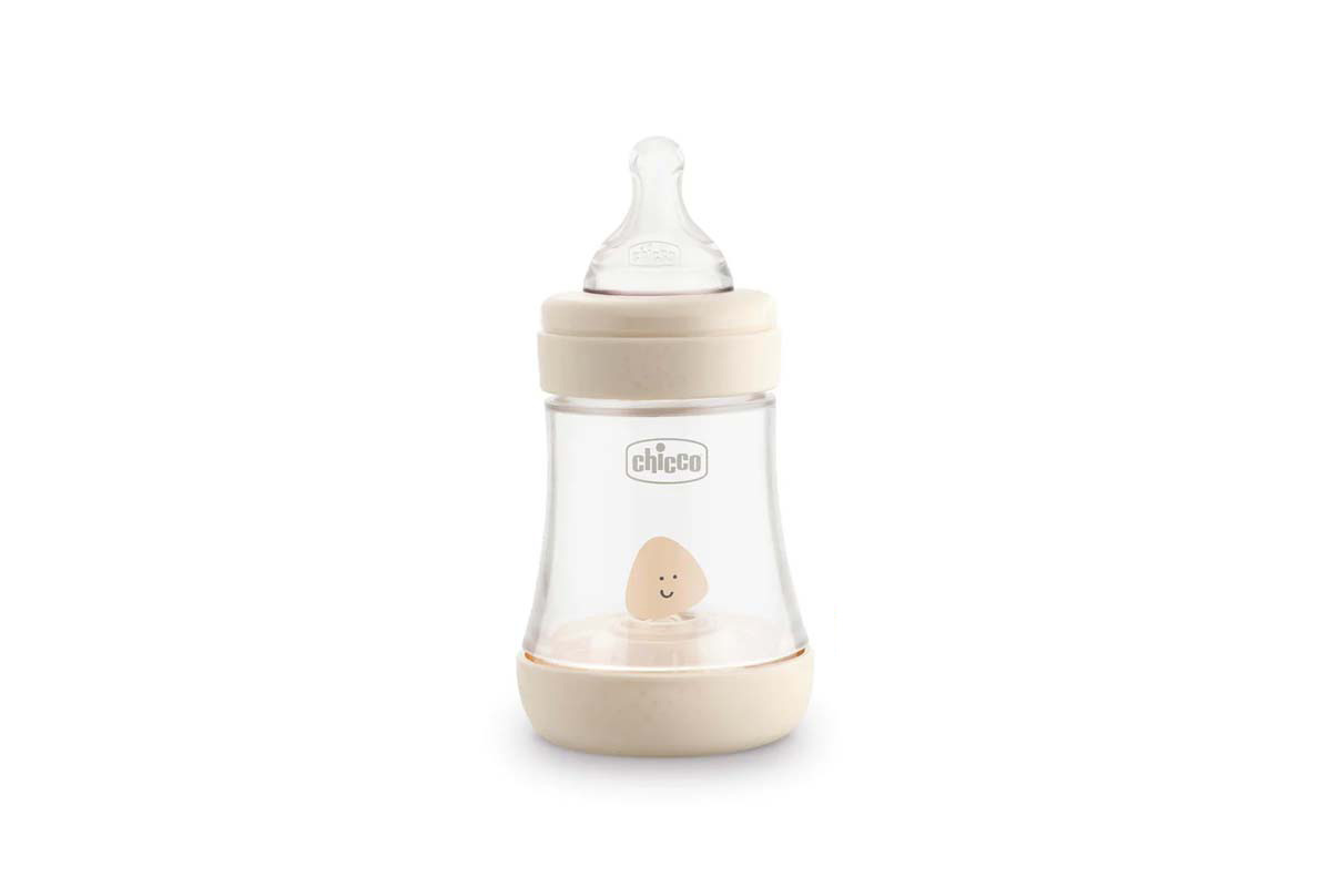 CHICCO PERFECT 5 FEEDING BOTTLE BEIGE 0 MONTHS PLUS 150 ML - Life Care Apotek