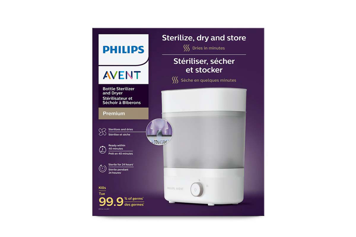 PHILIPS AVENT BOTTLE STERILISER AND DRYER PREMIUM - Life Care Apotek