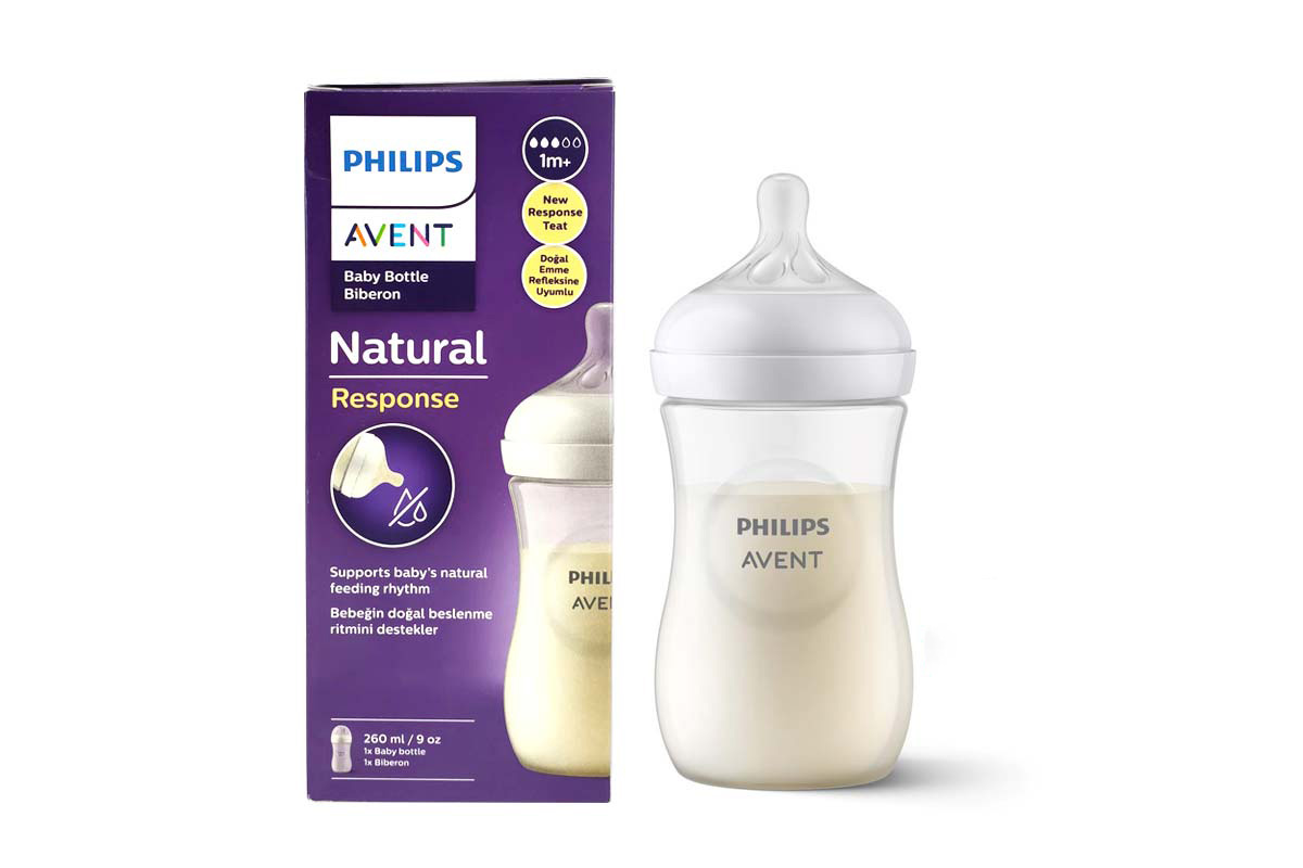 PHILIPS AVENT NATURAL FEEDING BOTTLE 1 MONTHS PLUS 260 ML - Life Care Apotek