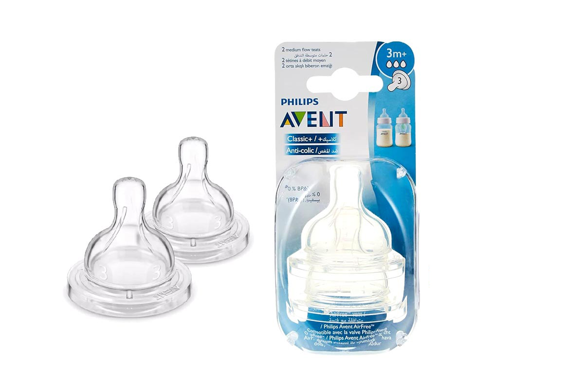 PHILIPS AVENT CLASSIC ANTI COLIC 2 MEDIUM TEATS 3 MONTHS PLUS - Life Care Apotek