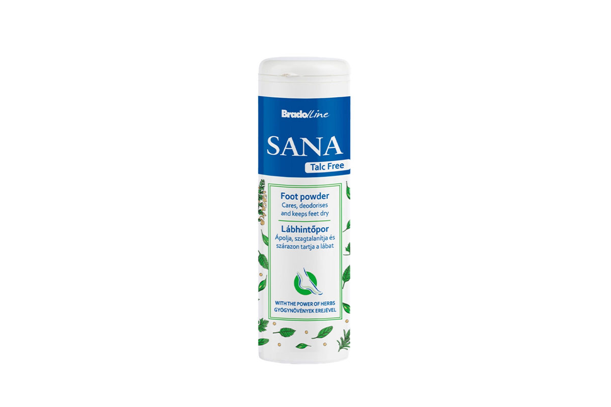 BRADO LINE SANA FOOT POWDER 100 GM - Life Care Apotek