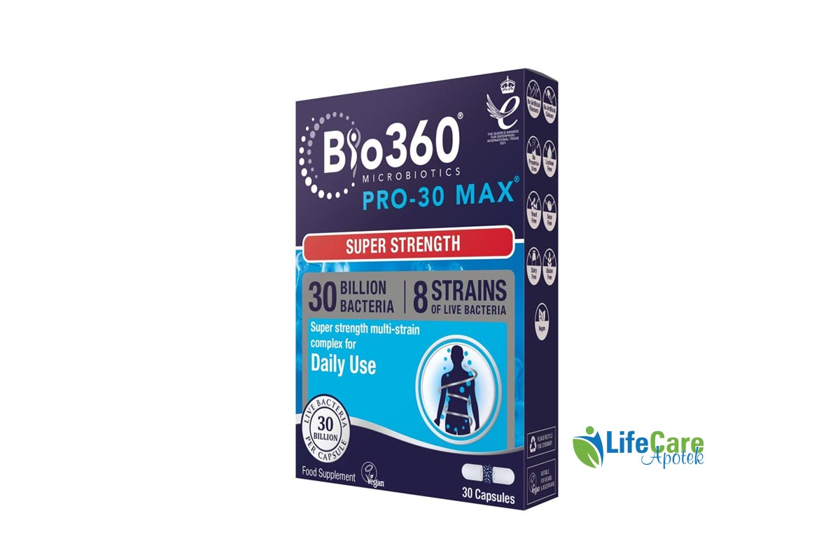 BIO 360 PRO - 30 MAX 30 BILLION 30 CAPSULES - Life Care Apotek
