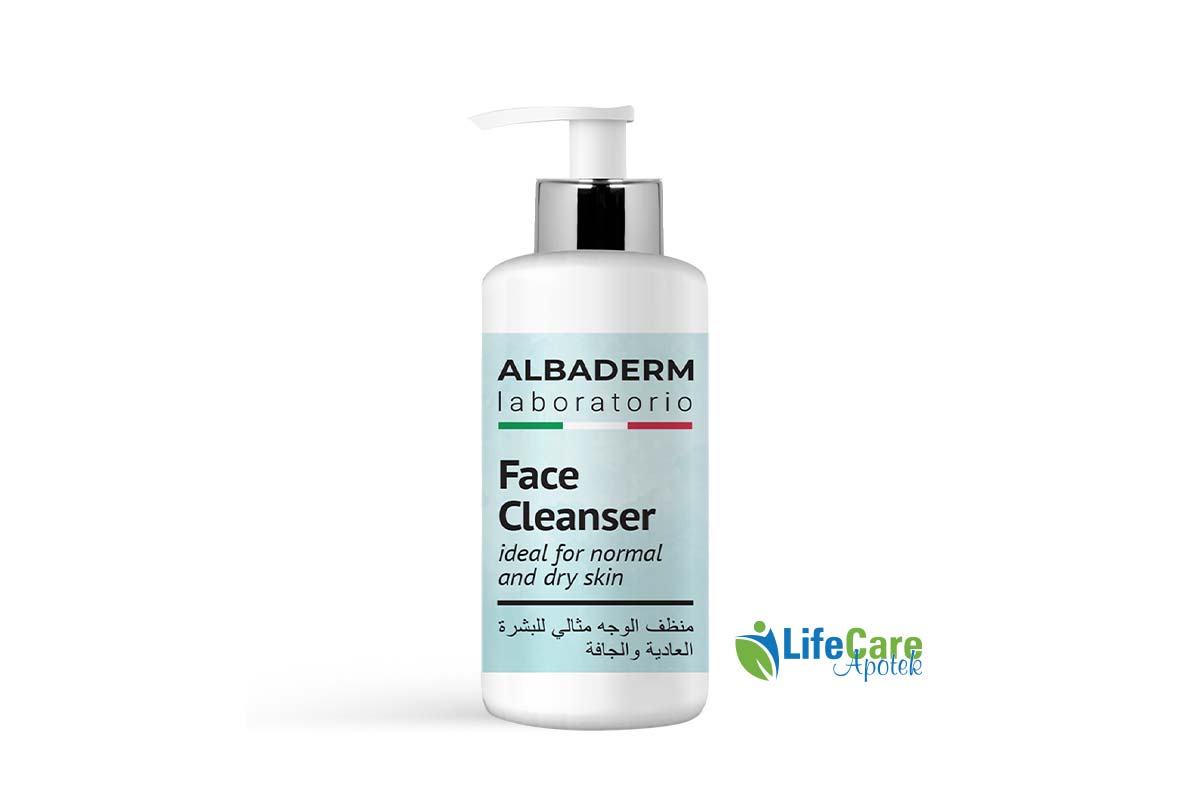 ALBADERM FACE CLEANSER GEL FOR NORMAL AND DRY SKIN 150 ML - Life Care Apotek