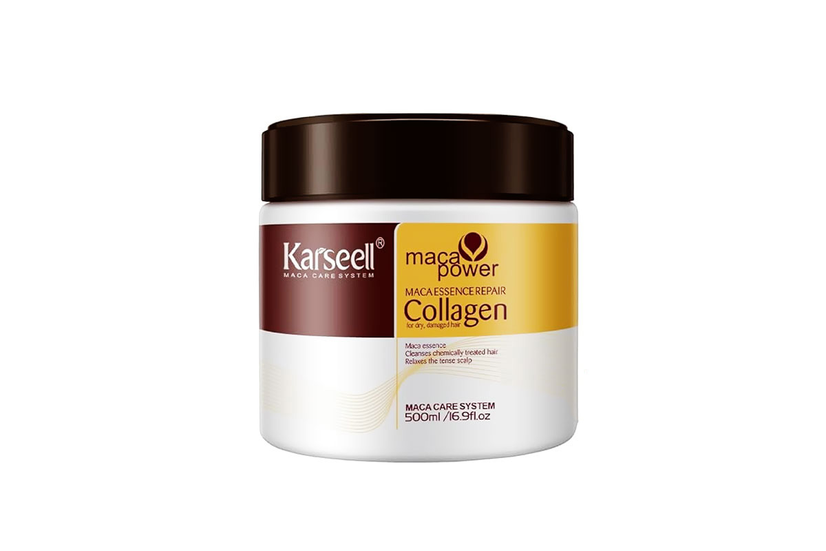 KARSEELL MACA POWER COLLAGEN FOR DRY DAMAGED HAIR MASK 500 ML - Life Care Apotek