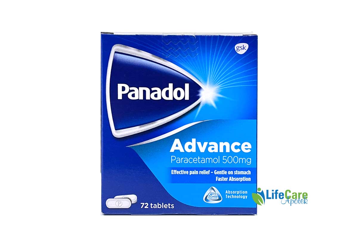 PANADOL ADVANCE 72 TABLETS - Life Care Apotek