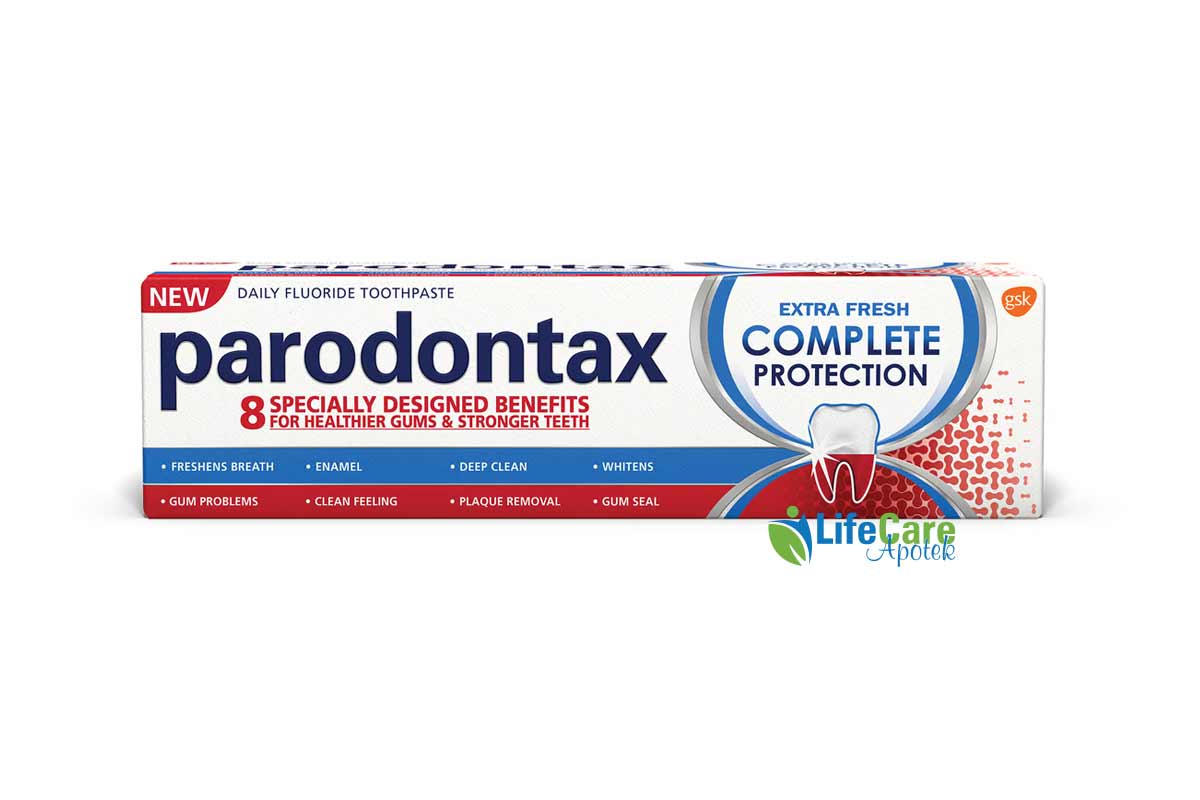 PARODONTAX EXTRA FRESH COMPLETE PROTECTION TOOTHPASTE  75 ML - Life Care Apotek