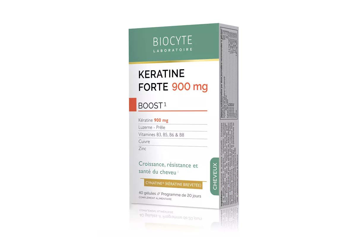 BIOCYTE KERATINE FORTE 900 MG BOOST 40 CAPSULES - Life Care Apotek