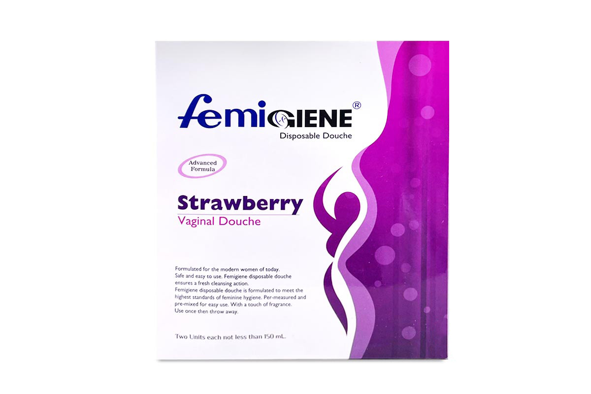 FEMIGIENE STRAWBERRY VAGINAL DOUCHE 2X150 ML - Life Care Apotek