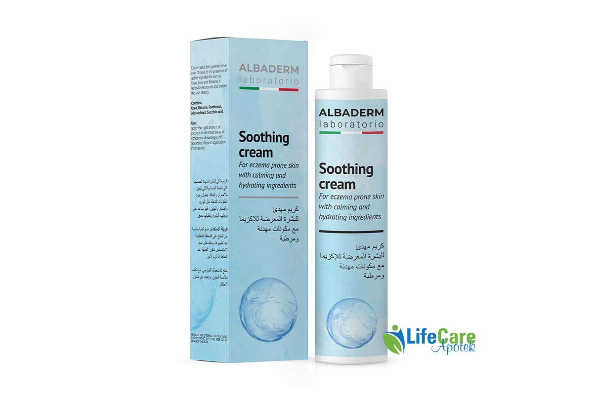 ALBADERM SOOTHING CREAM FOR ECZEMA 200 ML - Life Care Apotek