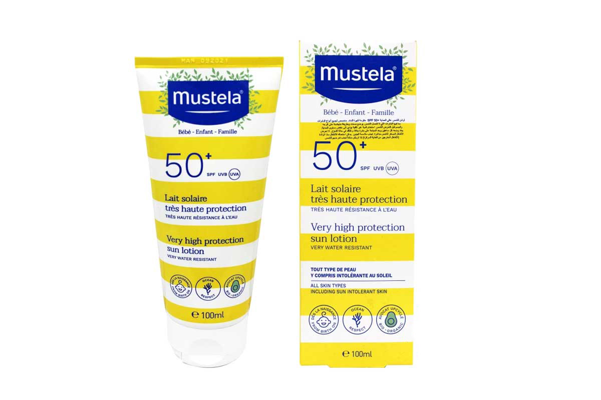 MUSTELA VERY HIGH PROTECTION SUN LOTION SPF50 PLUS 100 ML - Life Care Apotek