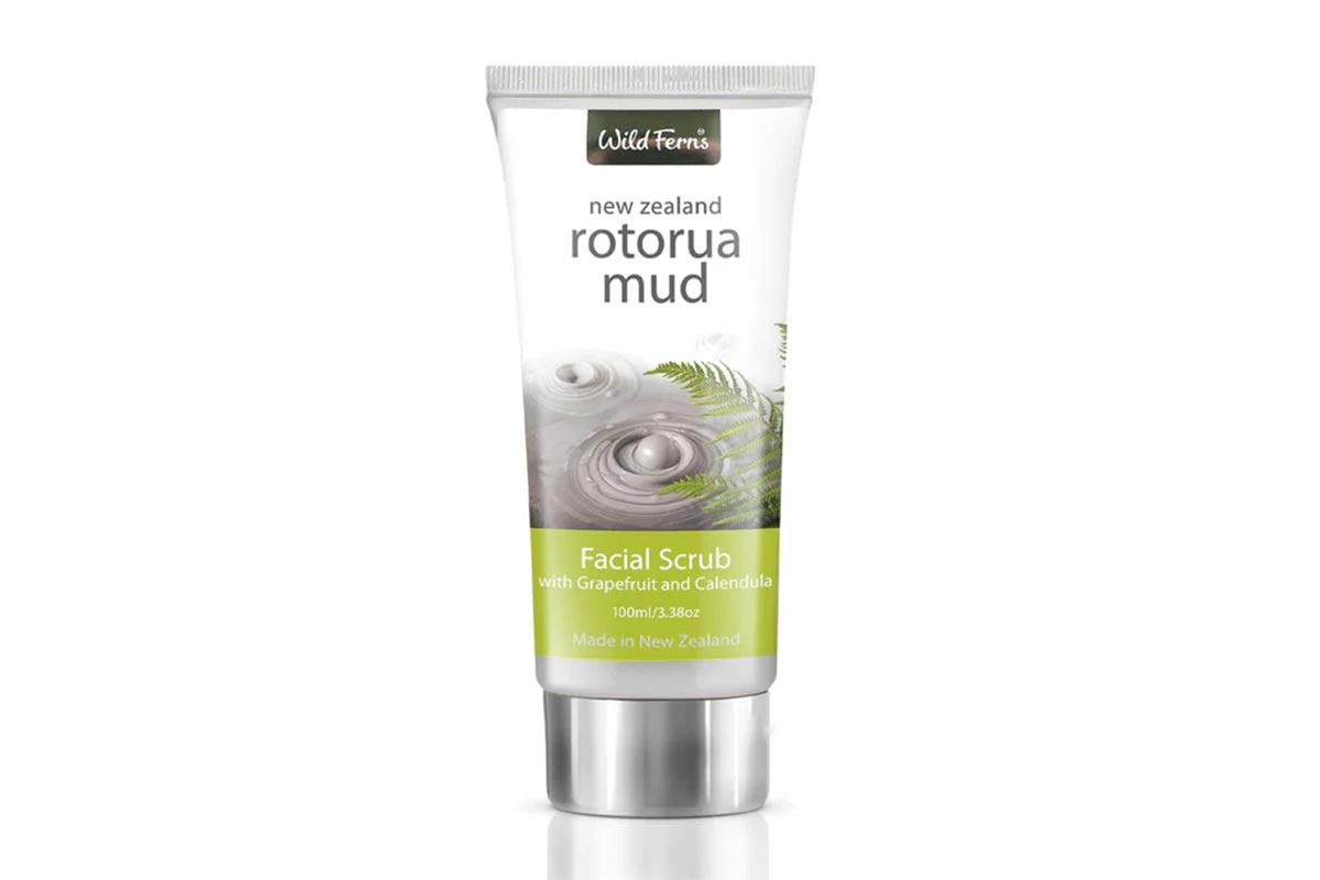 WILD FERNS ROTORUA MUD FACIAL SCRUB 100 ML - Life Care Apotek