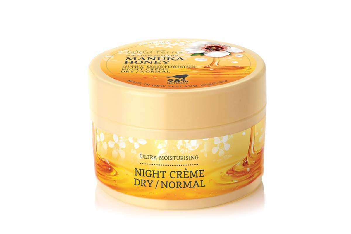 WILD FERNS MANUKA HONEY NIGHT CREME DRY TO NORMAL 100 GM - Life Care Apotek