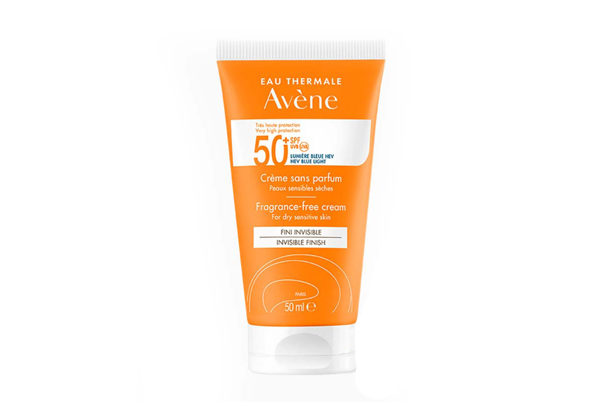 AVENE FRAGRANCE FREE CREAM FOR DRY SENSITVE SKIN SPF50 PLUS BLUE LIGHT 50 ML - Life Care Apotek