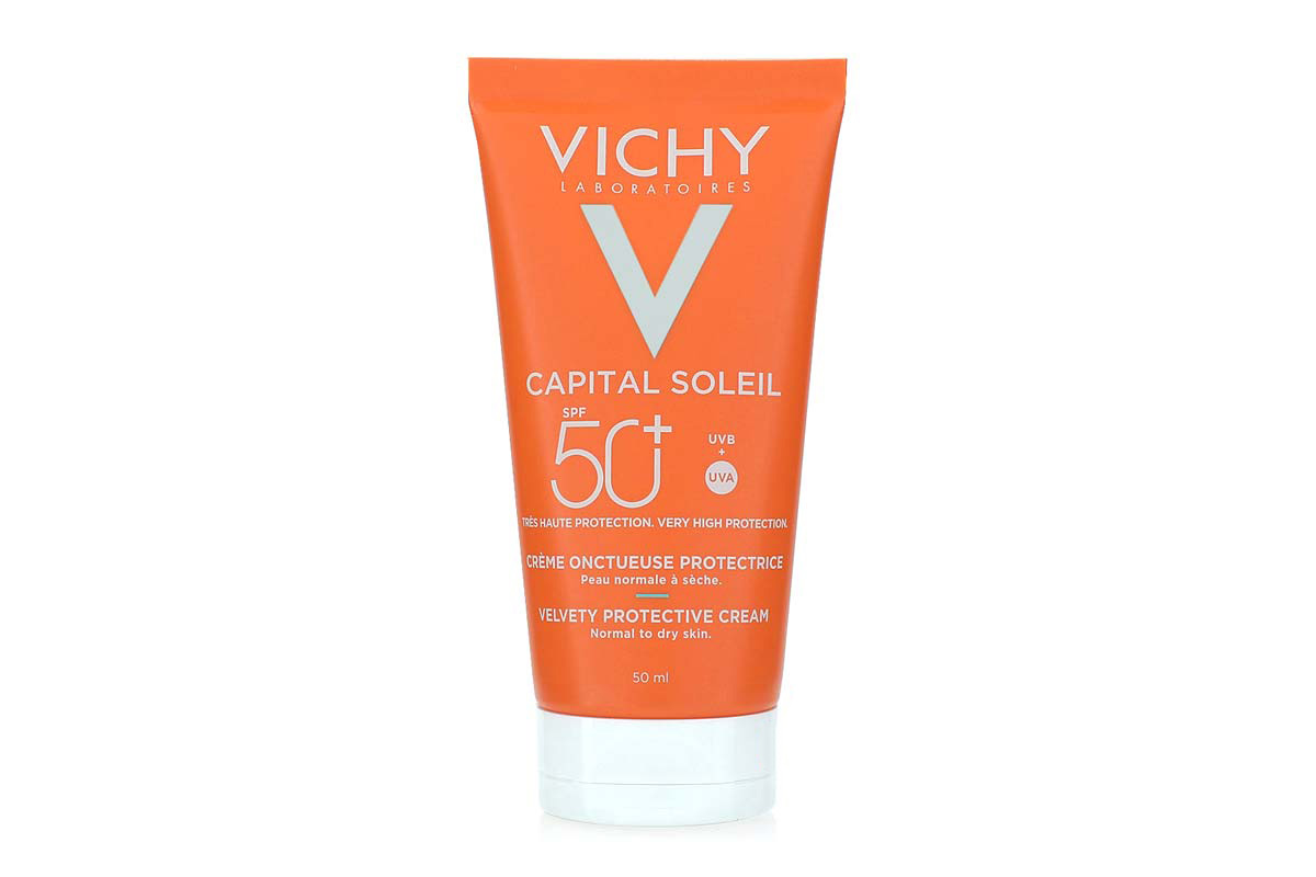 VICHY IDEAL SOLEIL 50 PLUS VELVETY CREAM 50 ML - Life Care Apotek