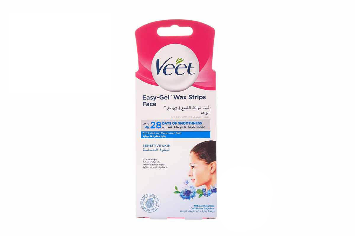 VEET EASY GEL WAX SENSITIVE SKIN 20 WAX STRIPS - Life Care Apotek