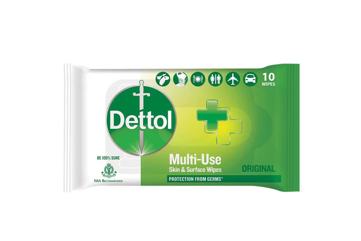 DETTOL ORIGINAL 10 WIPES - Life Care Apotek