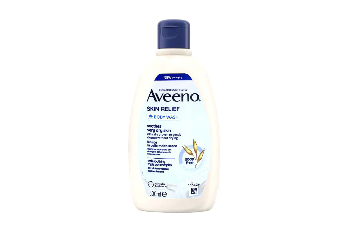 AVEENO SKIN RELIEF BODY WASH SOOTHES VERY DRY SKIN SOAP FREE 500 ML - Life Care Apotek