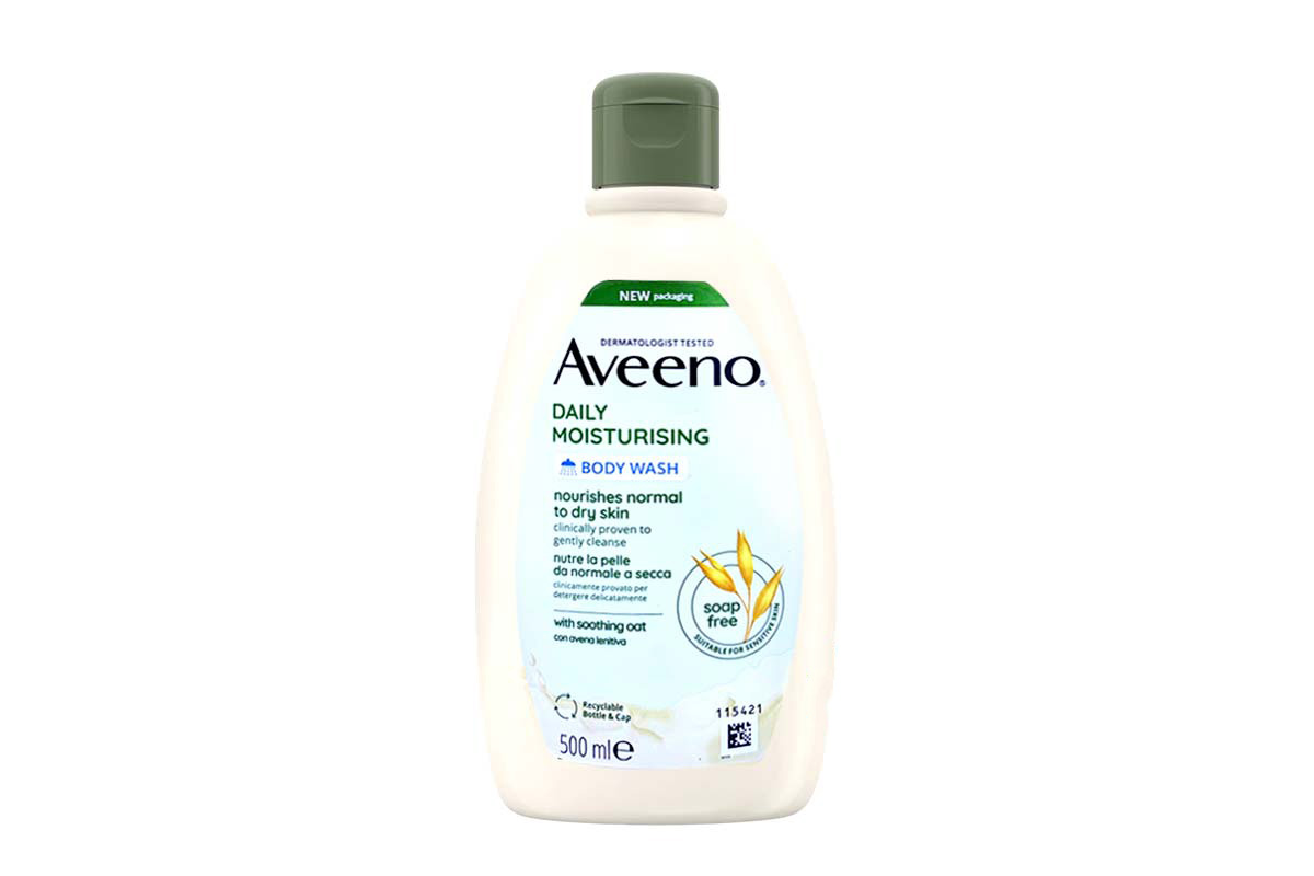 AVEENO DAILY MOISTURISING BODY WASH NOURISHES NORMAL TO DRY SKIN SOAP FREE 500 ML - Life Care Apotek