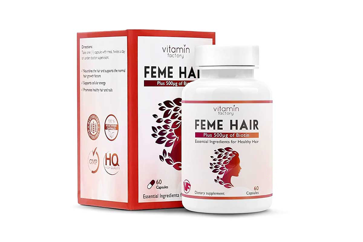 VITAMIN FACTORY FEME HAIR 60 CAPSULES - Life Care Apotek