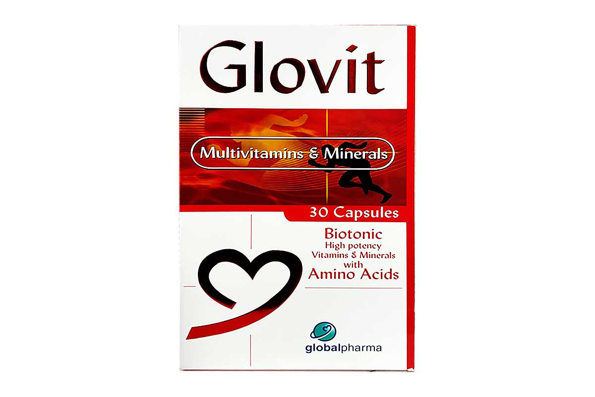 GLOVIT MULTIVITAMINS AND MINERALS 30 CAPSULES - Life Care Apotek