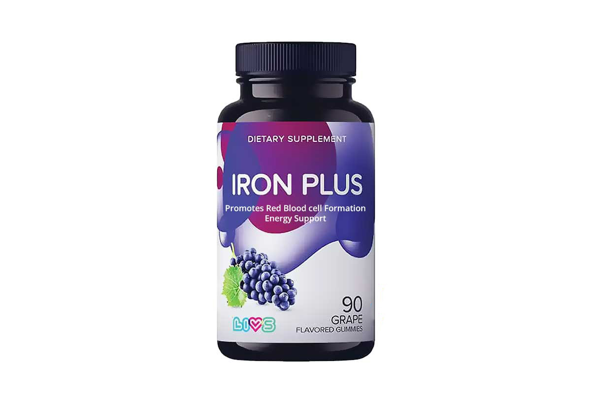 LIVS IRON PLUS GRAPE FLAVORED 90 GUMMIES - Life Care Apotek