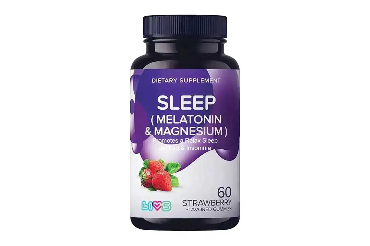 LIVS SLEEP MELATONIN 3MG AND MAGNESIUM STRAWBERRY FLAVORED 60 GUMMIES - Life Care Apotek