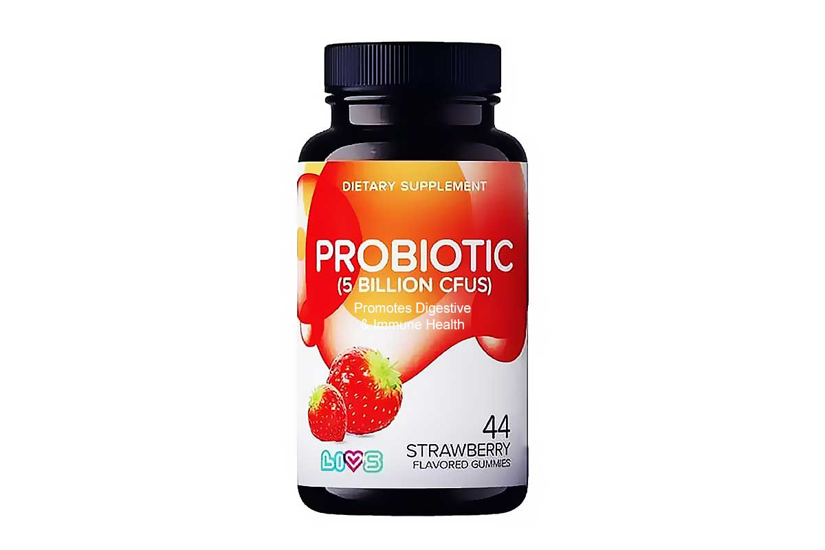 LIVS PROBIOTIC 5 BILLION STRAWBERRY FLAVORED 44 GUMMIES - Life Care Apotek