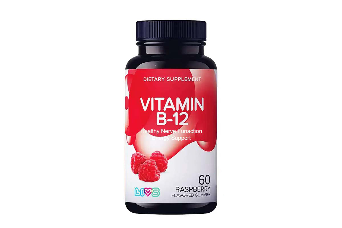 LIVS VITAMIN B-12 RASPBERRY FLAVORED 60 GUMMIES - Life Care Apotek