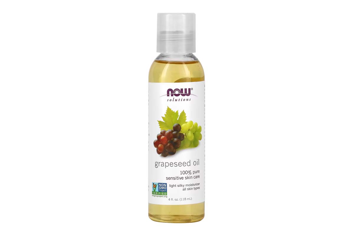 NOW GRAPESEED OIL SENSITIVE SKIN CARE 100% PURE 118 ML - Life Care Apotek