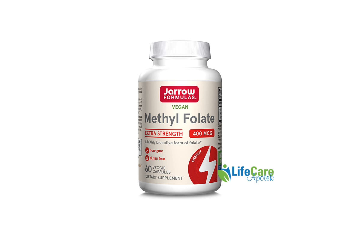 JARROW METHYL FOLATE 400MCG 60 CAPSULES - Life Care Apotek