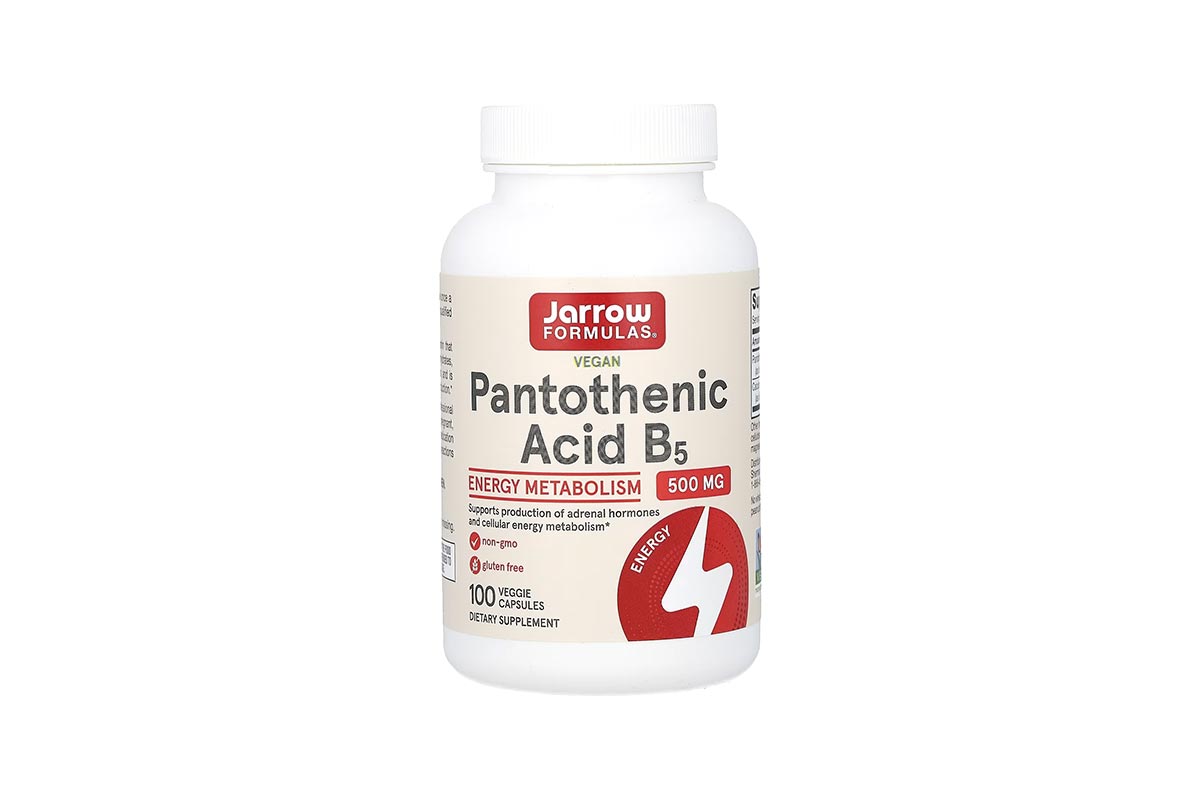 JARROW PANTOTHENIC ACID B5 - 500MG 100 VEGGIE CAPSULES - Life Care Apotek