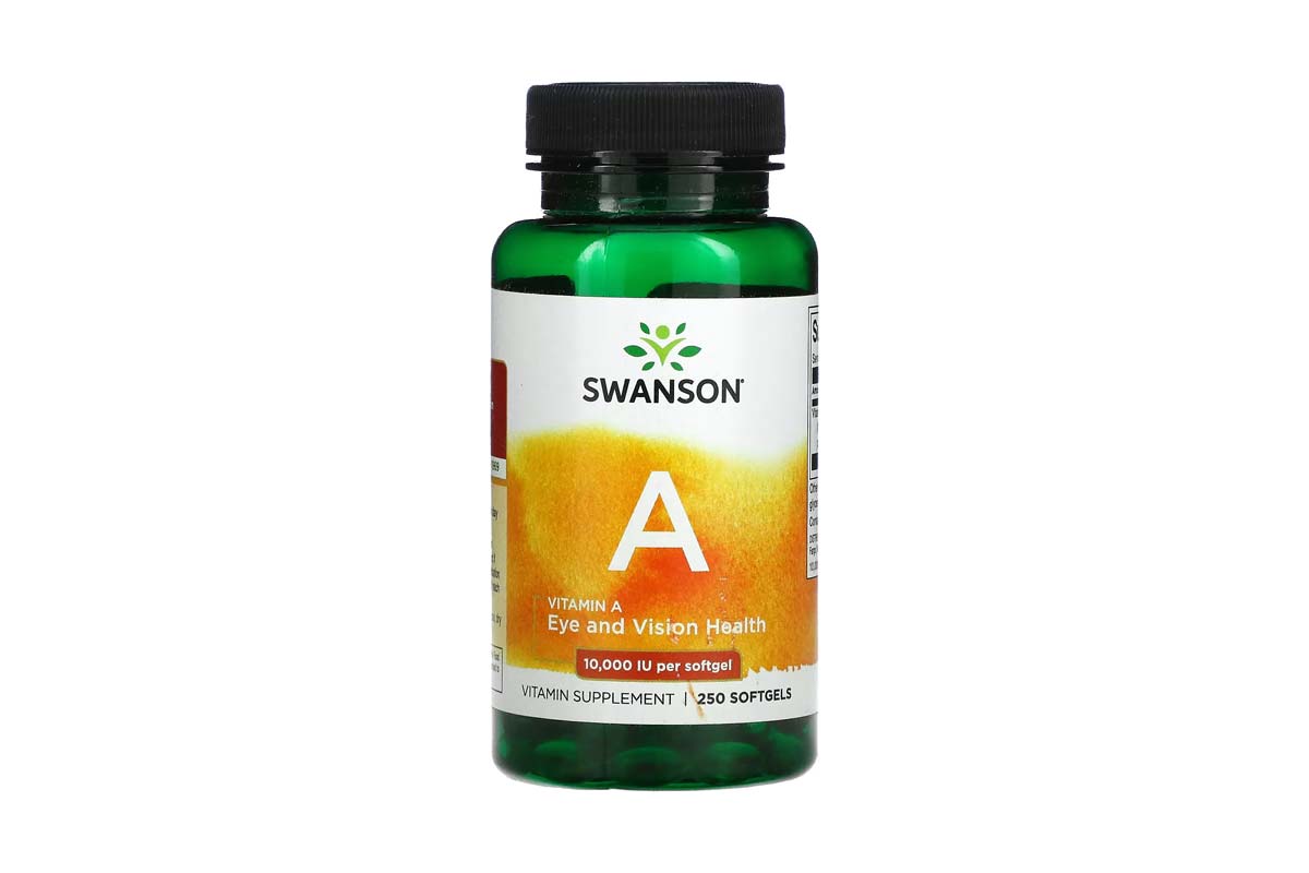 SWANSON VITAMIN A 10.000 IU 250 SOFTGELS - Life Care Apotek