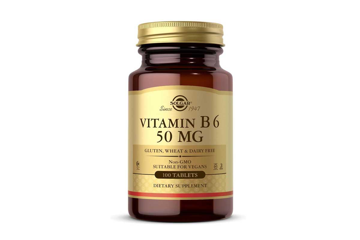 SOLGAR VITAMIN B6 50MG 100 TABLETS - Life Care Apotek