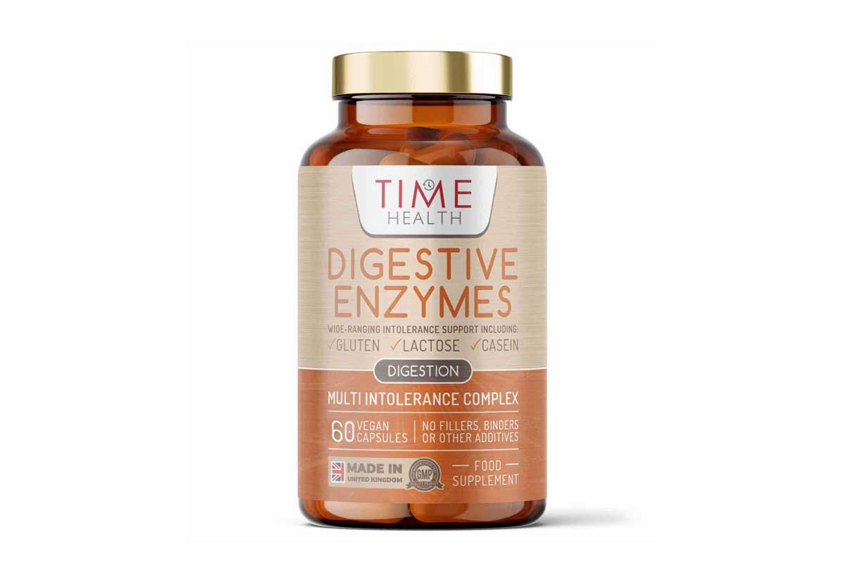 TIME HEALTH DIGESTIVE ENZYMES 60 VEGAN CAPSULES - Life Care Apotek