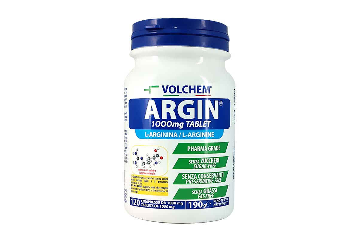 VOLCHEM ARGIN L ARGININE 1000MG 120 TABLET - Life Care Apotek