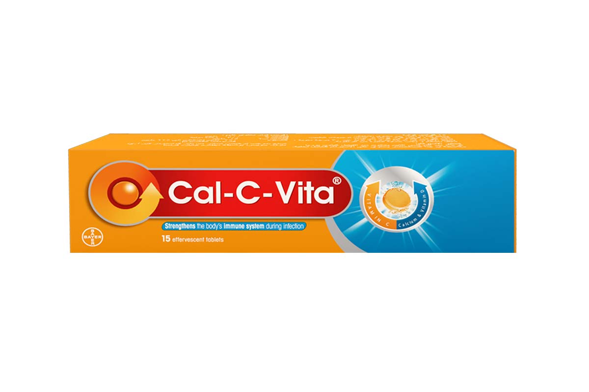 CAL-C-VITA IMMUNE SUPPORT WITH CALCIUM AND VITAMIN D AND C 15 EFFERVESCENT TABLETS - Life Care Apotek