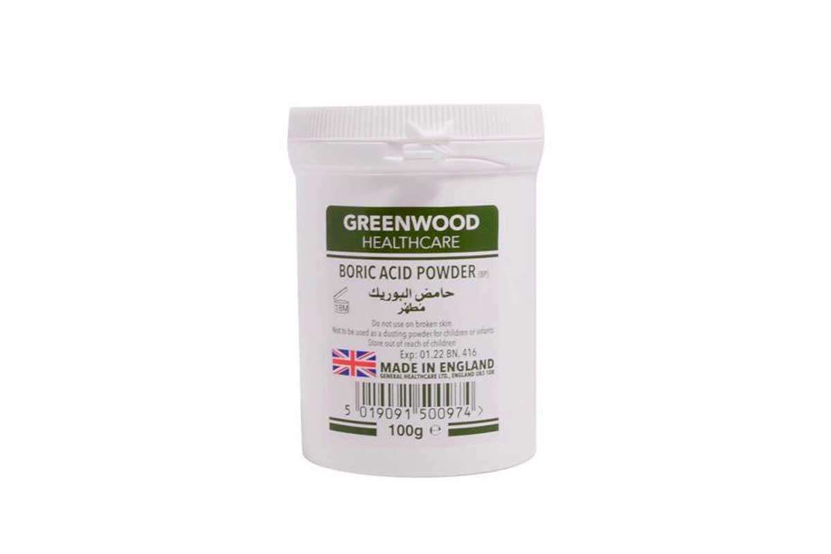 GREENWOOD BORIC ACID POWDER 100 GM - Life Care Apotek