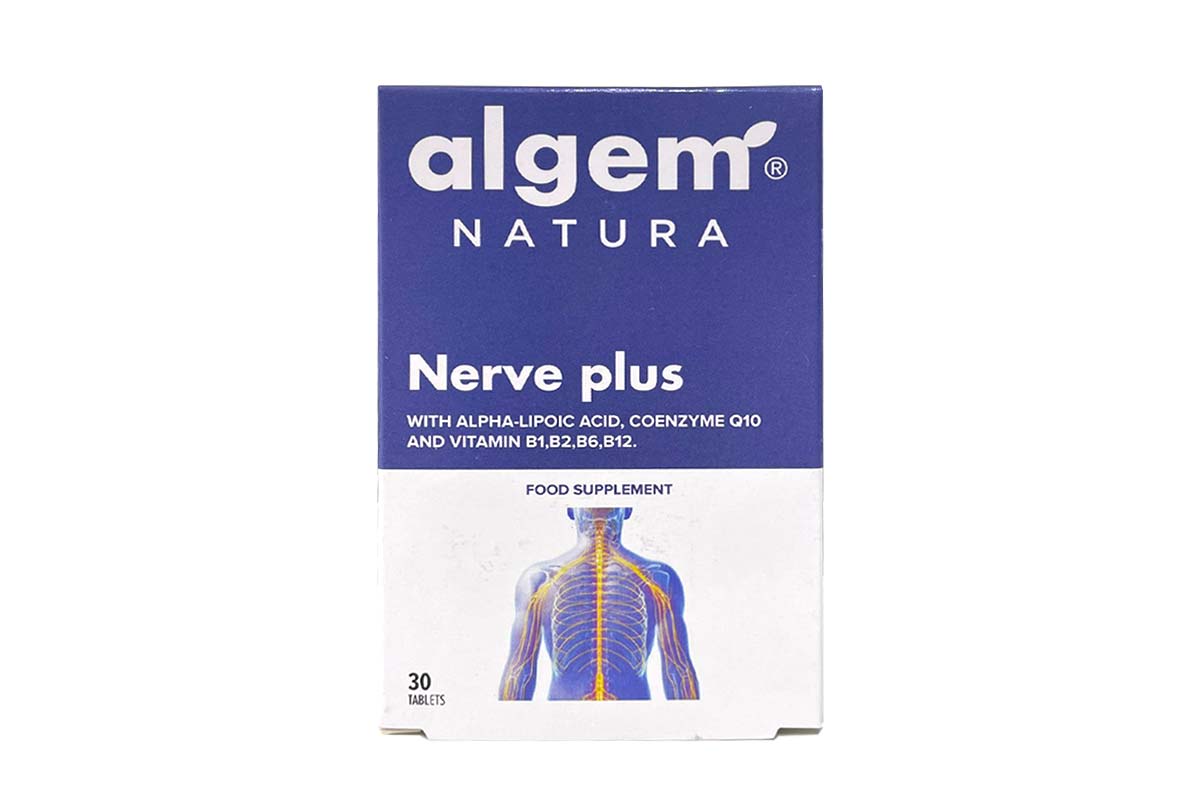 ALGEM NATURA NERVE PLUS 30 TABLETS - Life Care Apotek