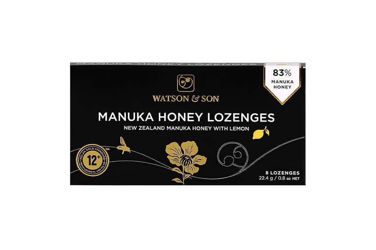 WATSON AND SON MANUKA HONEY LOZENGES WITH LEMON 8 PCS - Life Care Apotek