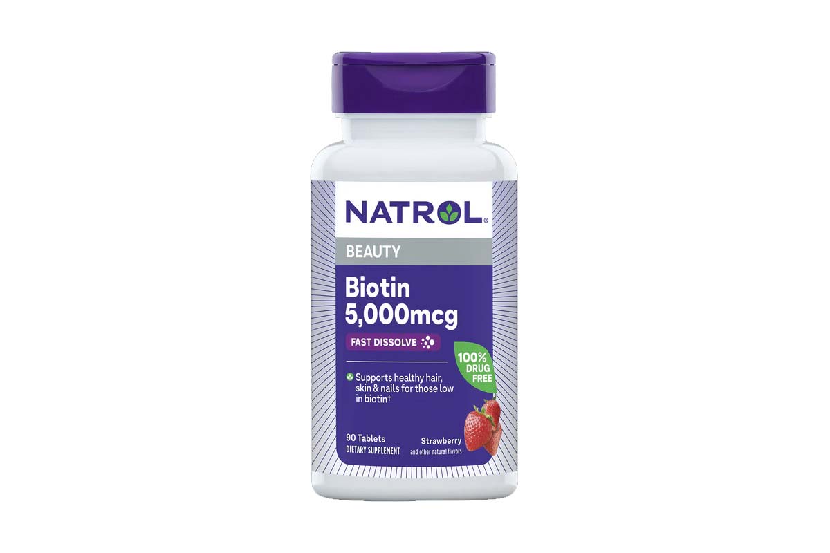 NATROL BIOTIN 5000 MCG 90 DISSOLVE TABLETS - Life Care Apotek