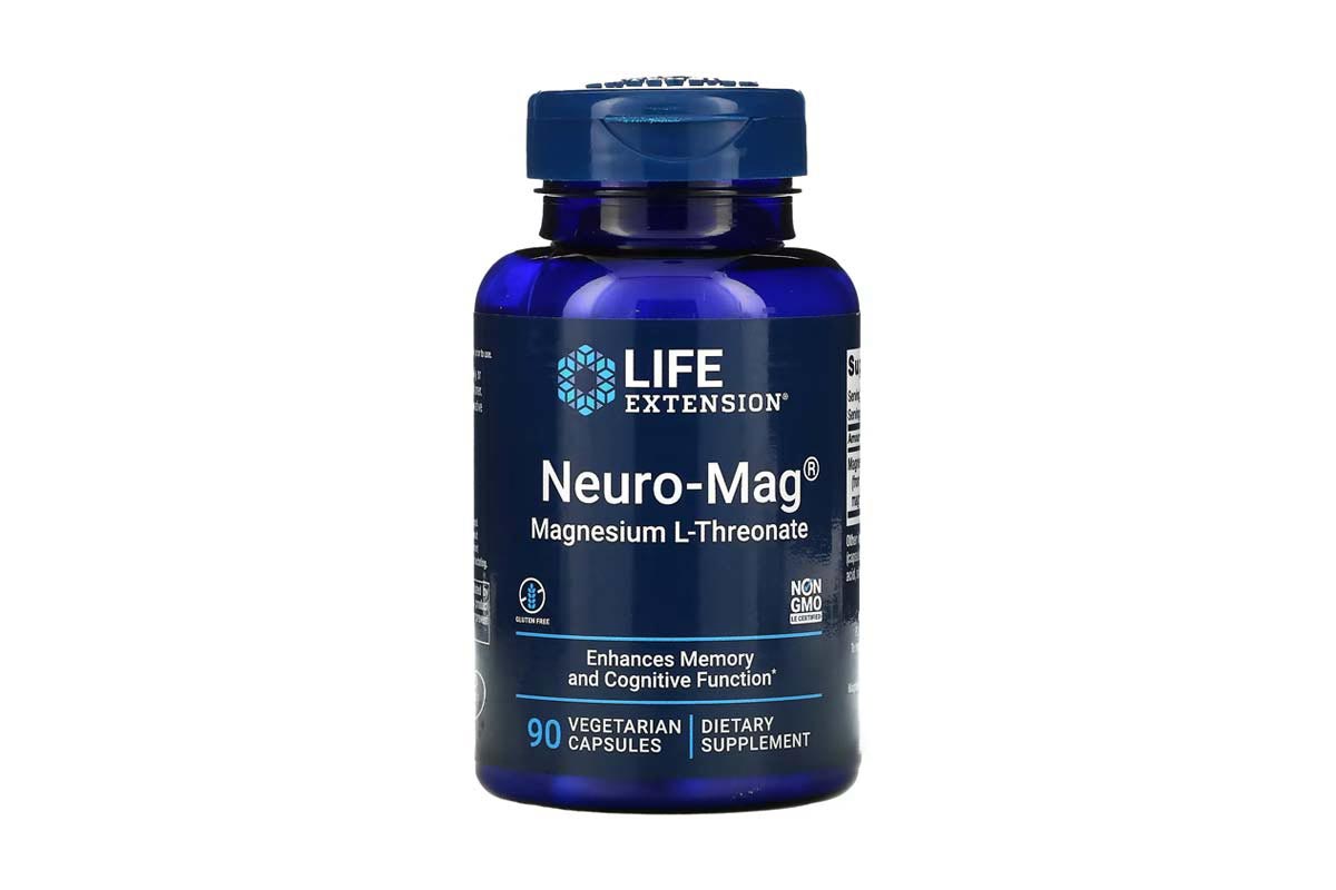 LIFE EXTENSION NEURO MAG MAGNESIUM L THREONATE 90 VEGETARIAN CAPSULES - Life Care Apotek