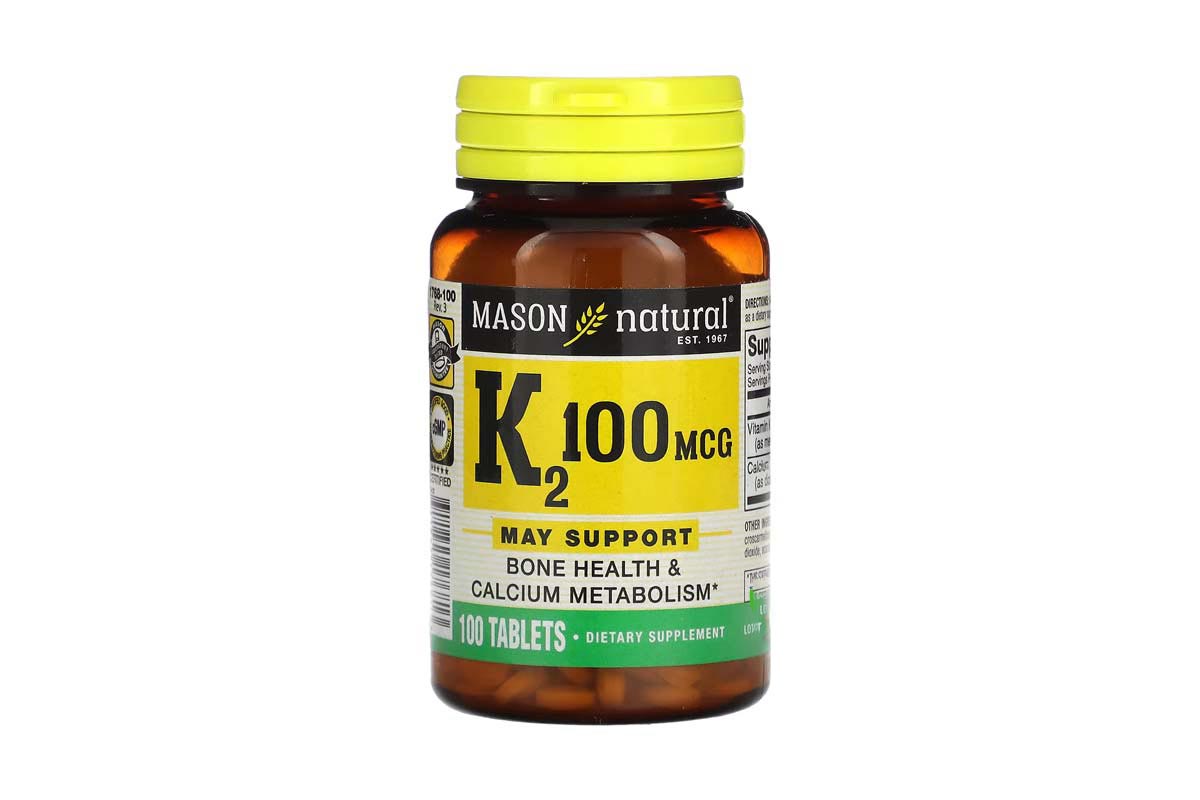 MASON NATURAL VITAMIN K2 100MCG 100 TABLET - Life Care Apotek