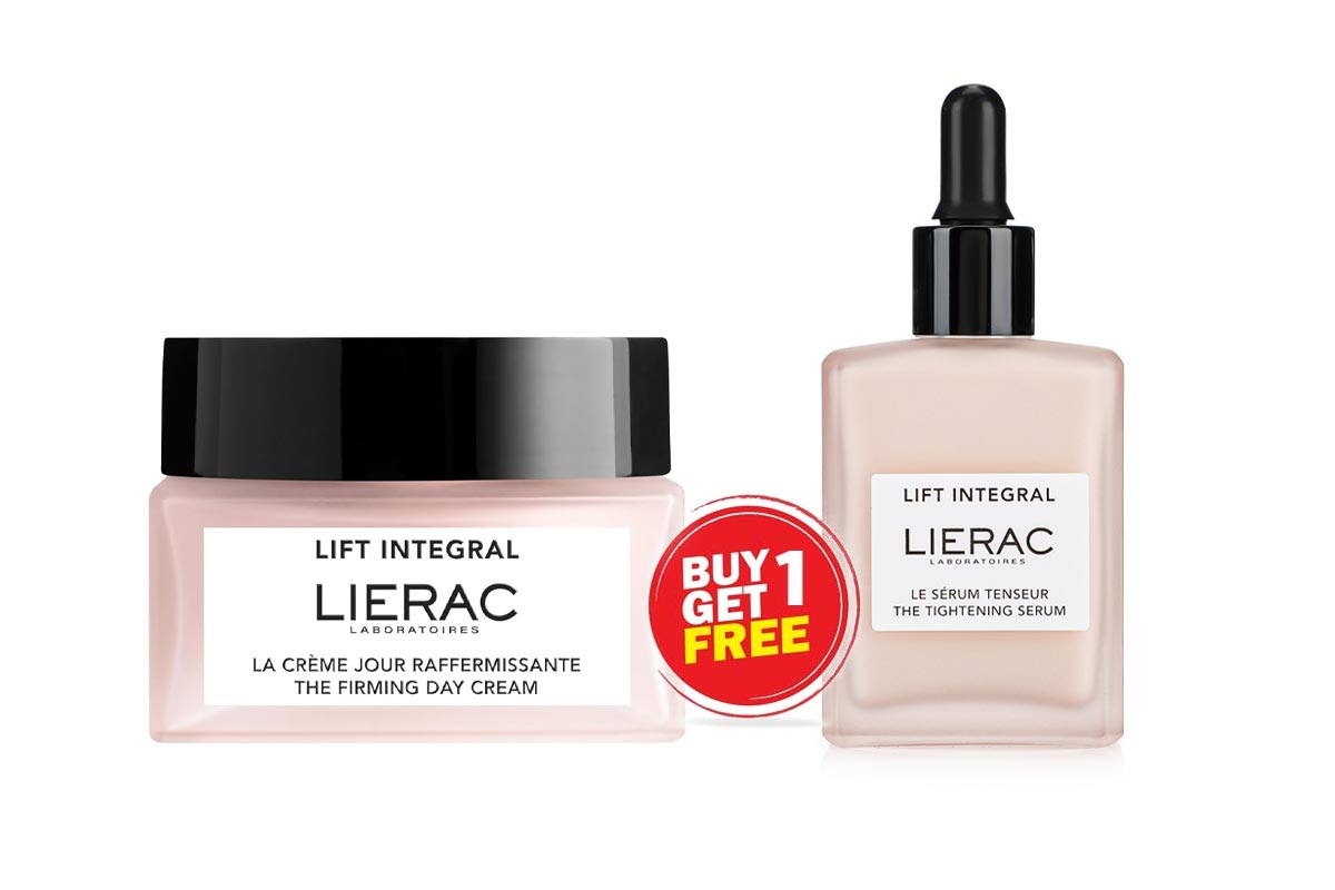 BOX BUY1GET1 LIERAC THE FIRMING DAY CREAM 50 ML PLUS TIGHTENING SERUM 15 ML - Life Care Apotek