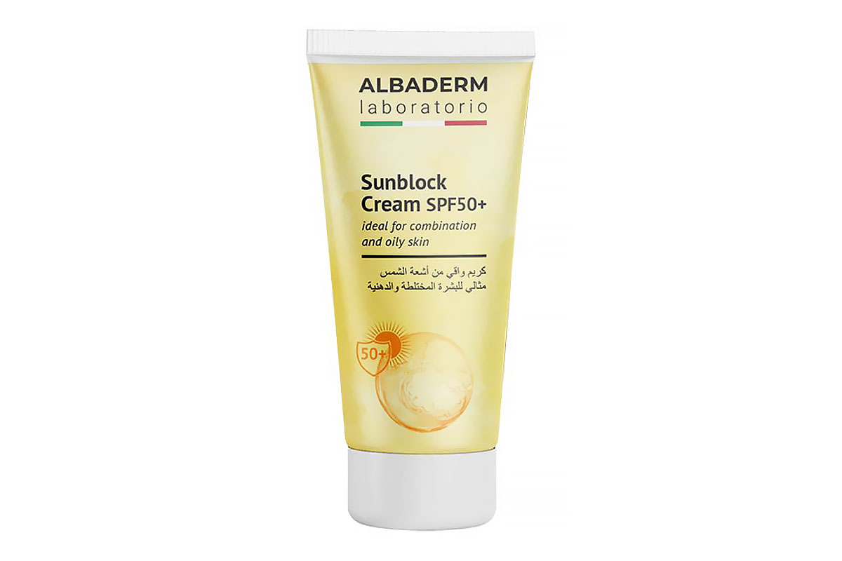 ALBADERM SUNBLOCK CREAM SPF50 PLUS FOR COMBINATION AND OILY SKIN 50 ML - Life Care Apotek