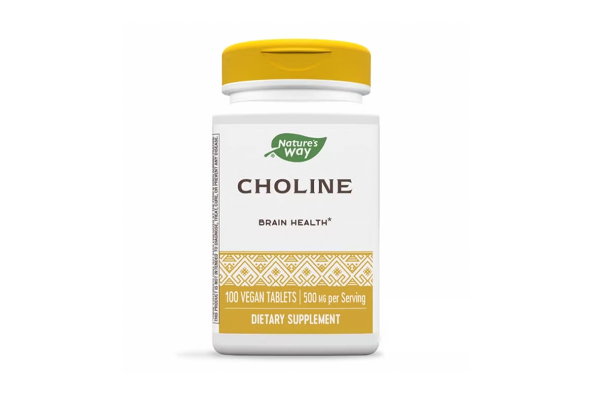 NATURES WAY CHOLINE 500MG 100 VEGAN TABLETS - Life Care Apotek