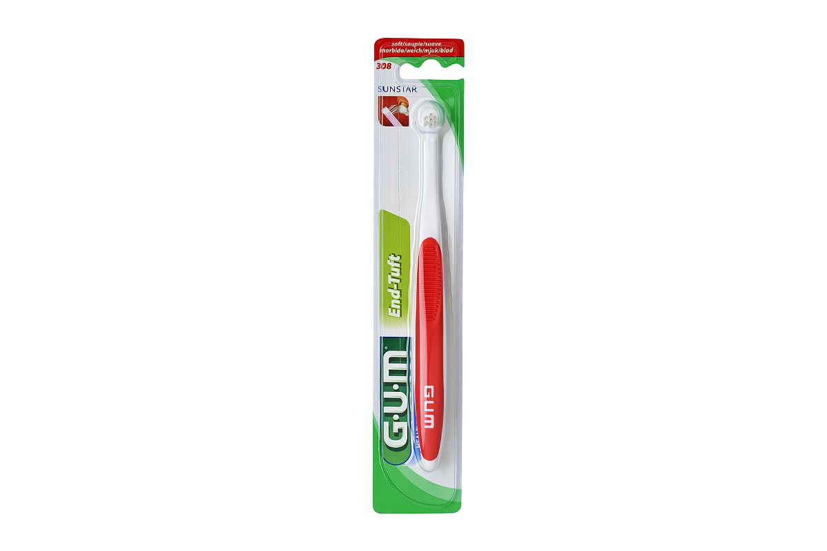 GUM CLASSIC SOFT END TUFT TOOTHBRUSH COLOR RED 308 N - Life Care Apotek