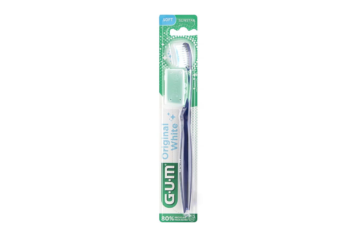 GUM ORIGINAL WHITE SOFT TOOTHBRUSH COLOR BLUE 561 - Life Care Apotek