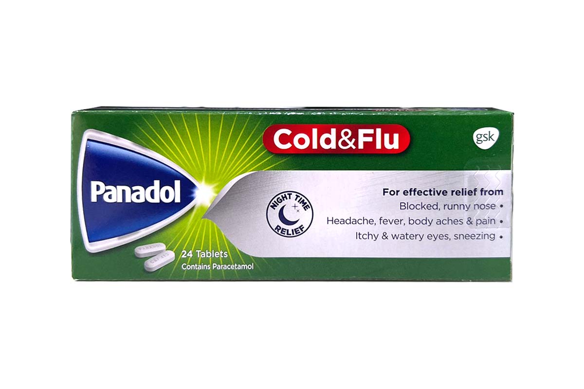 PANADOL COLD AND FLU NIGHT 24 CAPLETS - Life Care Apotek