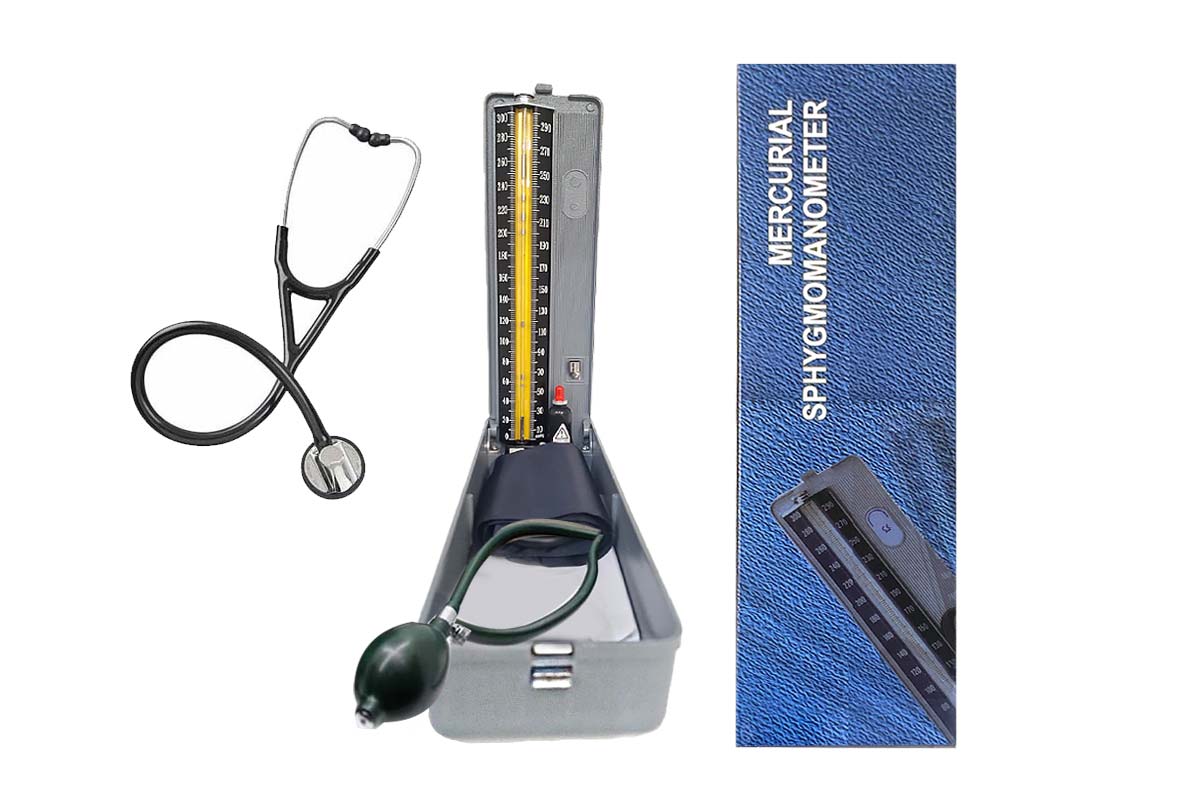 MERCURIAL SPHYGMOMANOMETER PLUS STETHOSCOPE - Life Care Apotek